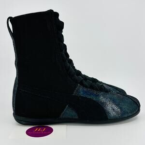 Puma Women's Eskiva Hi Fenty Boxing Sneakers Deep Summer Black 361020 Size 6